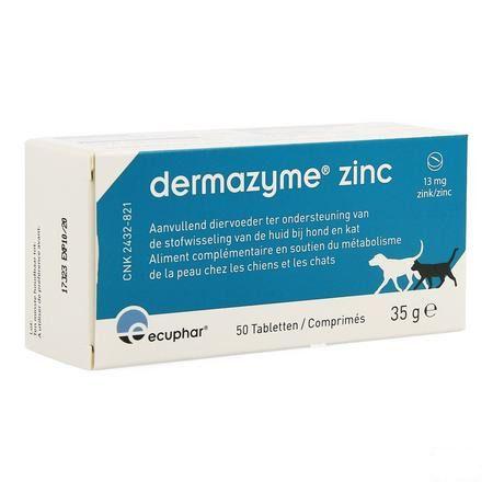 Dermazyme Zinc Chien Comprimes 50  -  Ecuphar