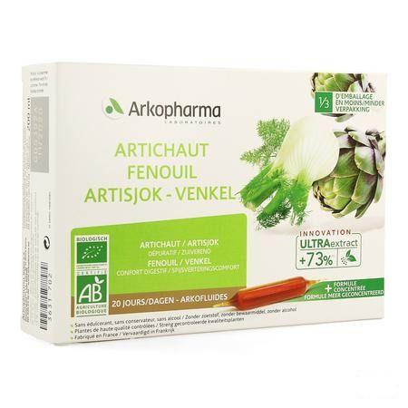 Arkofluide Artisjok Venkel Bio Ampullen 20  -  Arkopharma