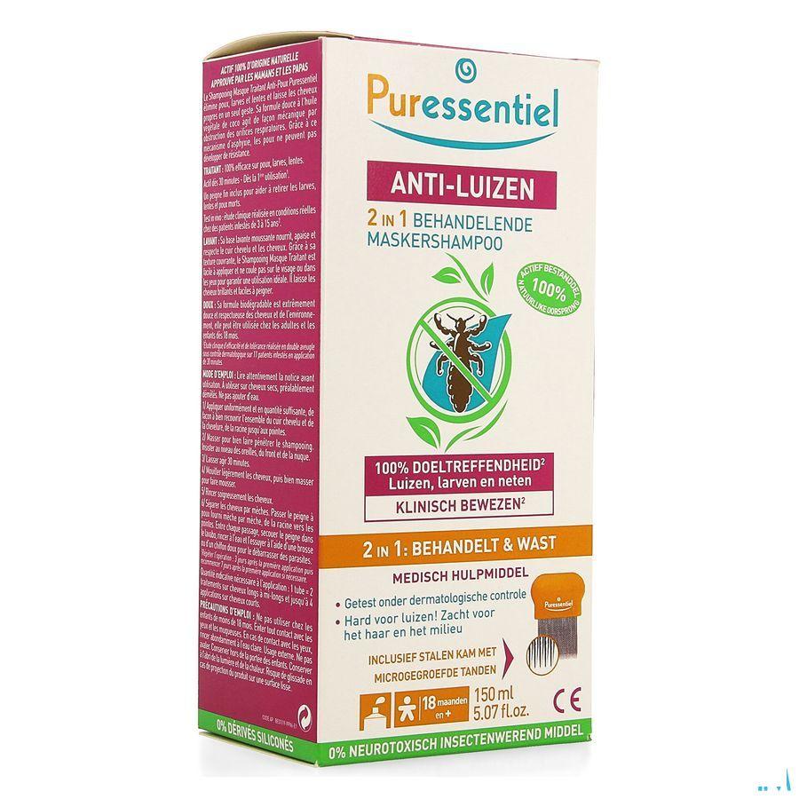 Puressentiel Anti poux Shampooing Traitant 2en1 150 ml + peigne  -  Puressentiel