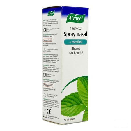 Vogel Cinuforce Spray Nasal Menthol 20 ml  -  A.vogel