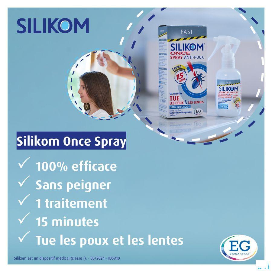 Silikom Once Spray Gel Anti pouce 100 ml  -  EG