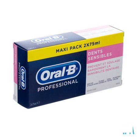 Oral B Professional Sensitive Dentifrice 2X75ml