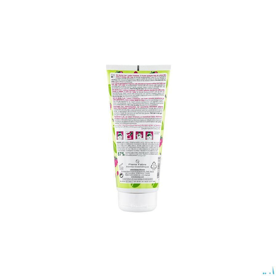 Klorane Petit Junior Douche Gel Framboos 200 ml