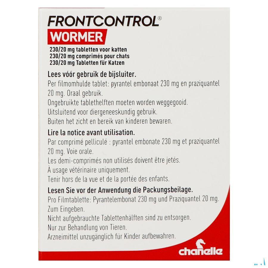 Frontcontrol Wormer 230 mg/20 mg Kat Tabl 2