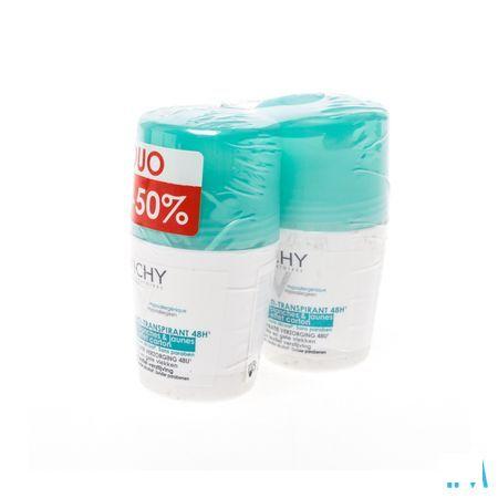 Vichy Deo Anti trace Bille 48h Duo 2x50 ml  -  Vichy