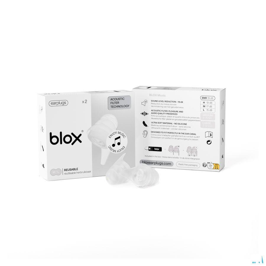 Blox Xperience Music Oordoppen Transparant 1 Paar