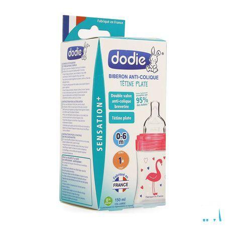 Dodie Zuigfles Sensation + Flamingo 0-6m 150 ml