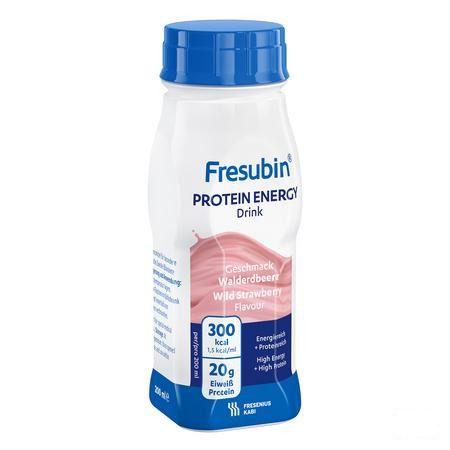 Fresubin Protein Energy Drink 200 ml Fraise Des Bois/bosaardbei  -  Fresenius