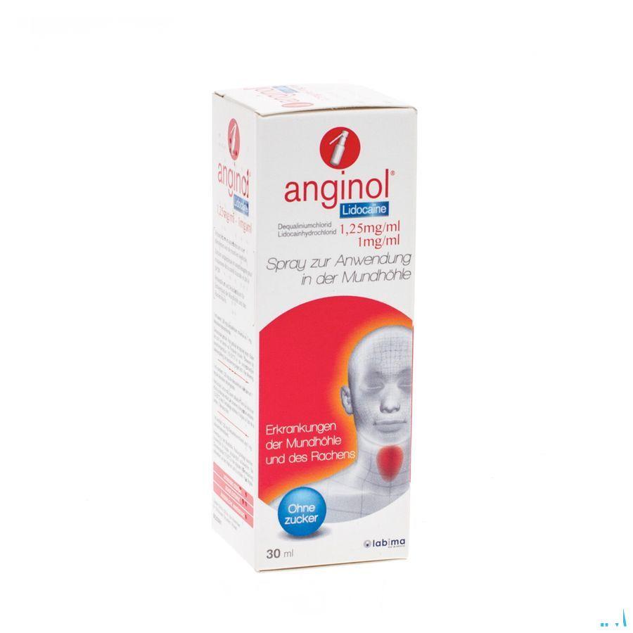 Anginol Lidocaine Spray Buccal 30 ml