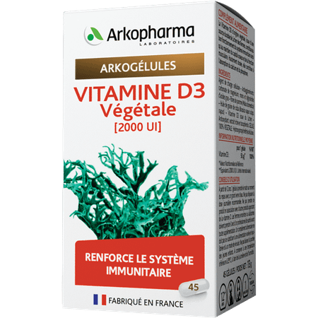 Arkocaps Plantaardige Vitamine D3 Caps 45  -  Arkopharma 