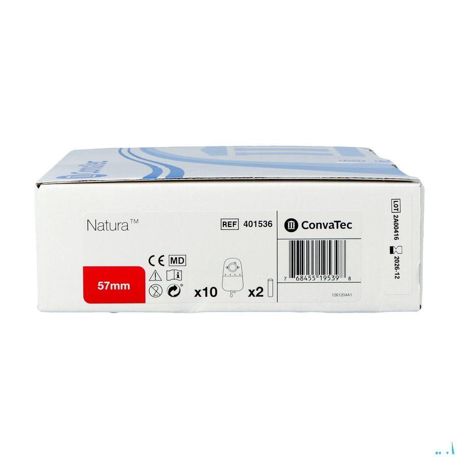 Natura P/Uro Stand Robinet Pliable Transp 57Mm 10