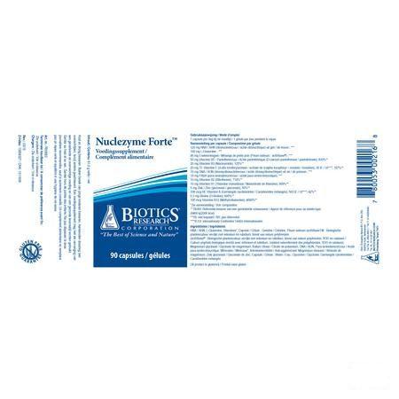 Biotics Nuclezyme Forte 90 capsules  -  Energetica Natura
