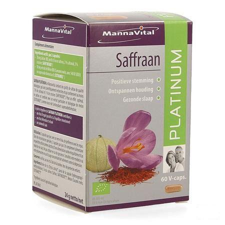 Mannavital Bio Saffraan Platinum V-Caps 60