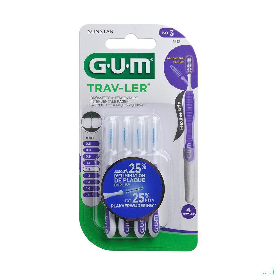 Gum Proxabrush Travel Cyl. Xfine 4 1512