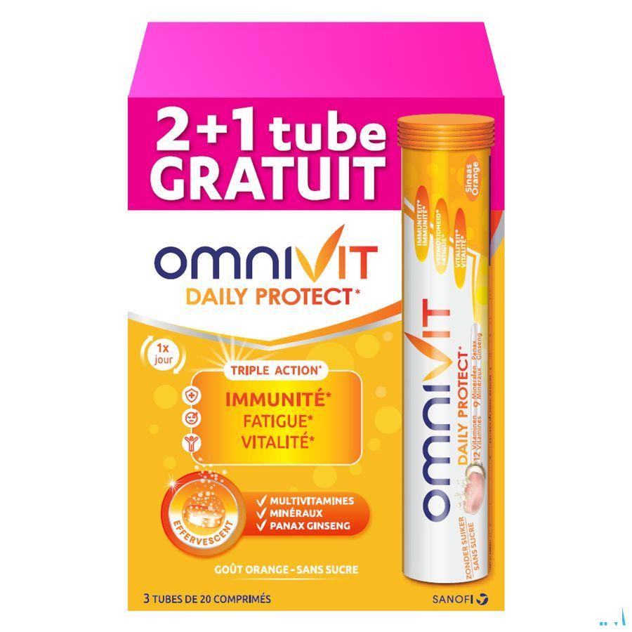 Omnivit Daily Protect Tripack Bruistabl 3X20  -  Sanofi