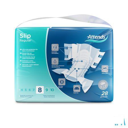 Attends Slip Regular Plus 8L 1X28  -  Attends