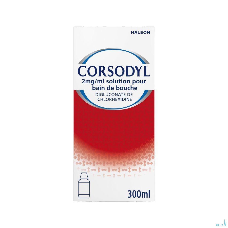 Corsodyl 2Mg/ml Mondspoeling Oplossing 300 ml