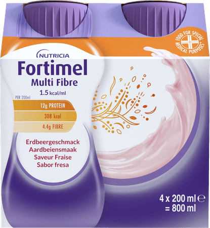 Fortimel Multifiber 1.5Kcalaardbei 4 x 200 ml