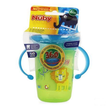 Nuby 360r Wonder Cup Handvatten Groen 240 ml  -  New Valmar