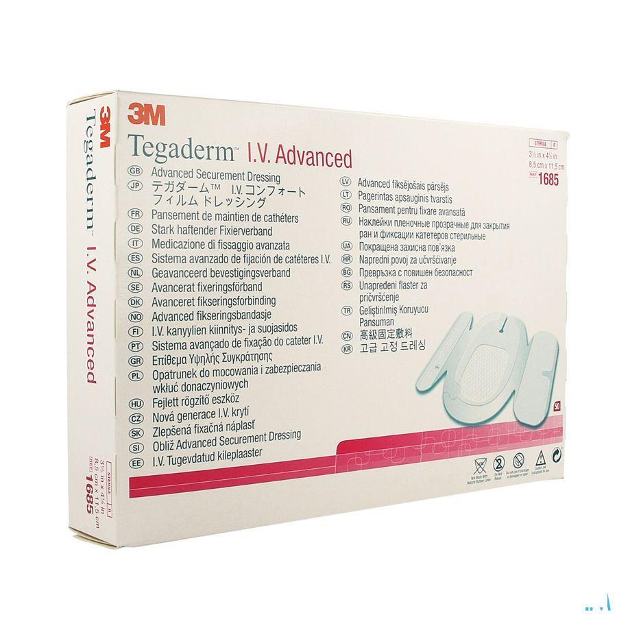 Tegaderm Iv Advanced Dressing 8,5x11,5cm 50 1685  -  3M