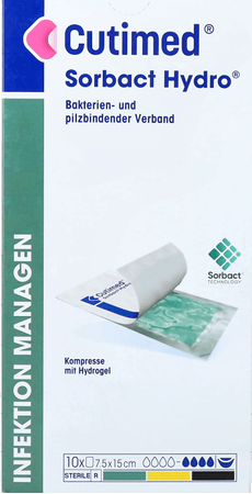 Cutimed Sorbact Hydro Gel 7,5cm x 15cm 10