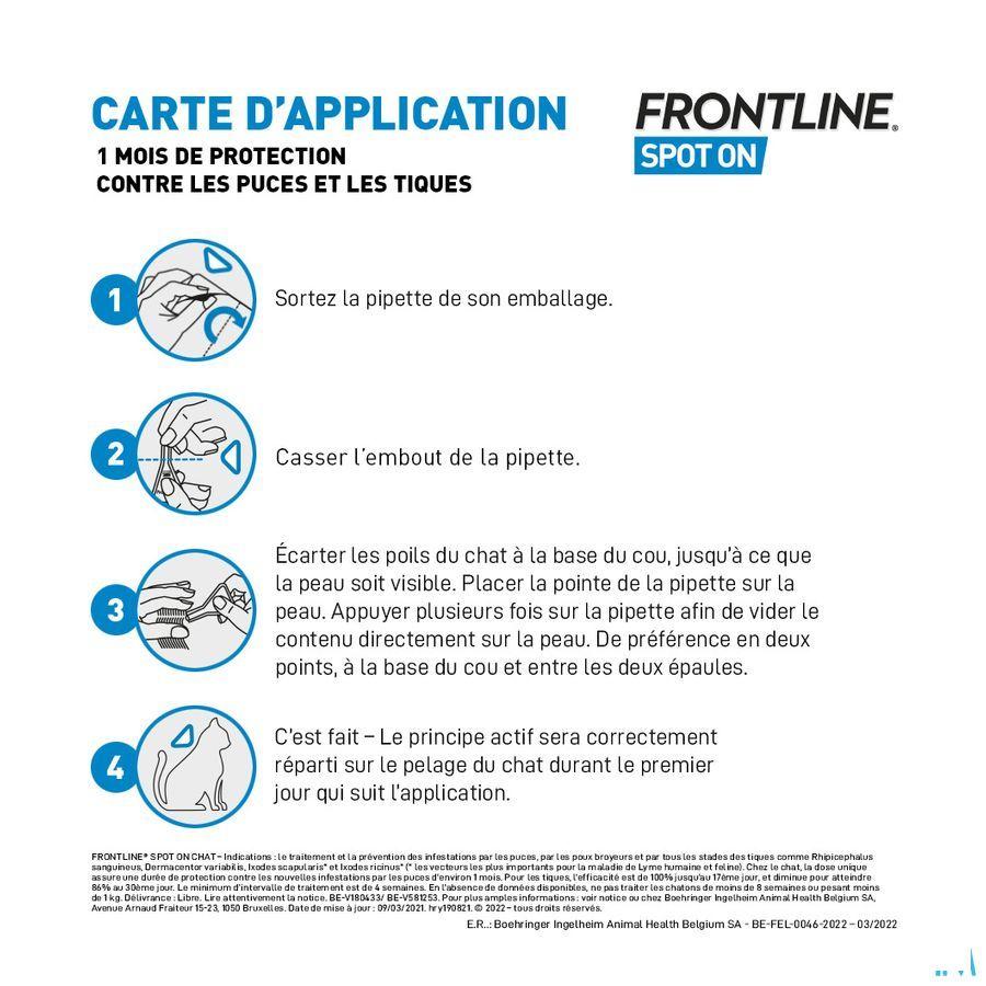 Frontline Spot On Kat 10% et 6x0,50 ml