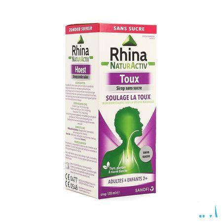 Rhina Natur Activ Toux Sans Sucre Sirop 120 ml