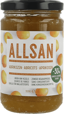 Allsan Broddbeleg Abrikozen 320 gr  -  Revogan