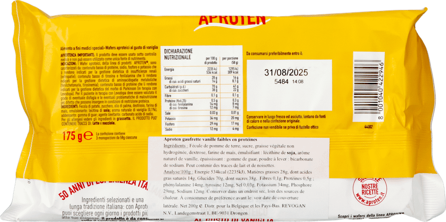 Aproten Wafel Vanille 175 gr 5426  -  Revogan