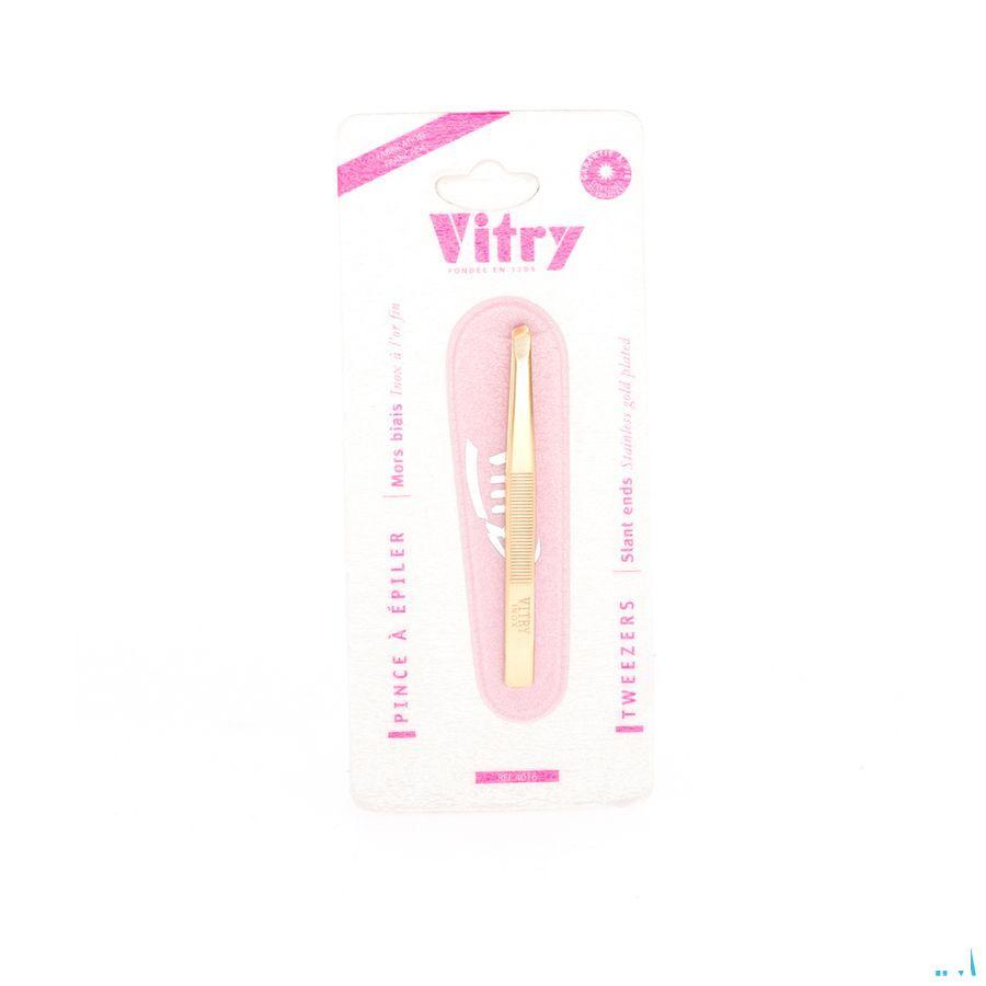 Vitry Prestige Pince Epiler Oblique Inox 4016  -  Vitry