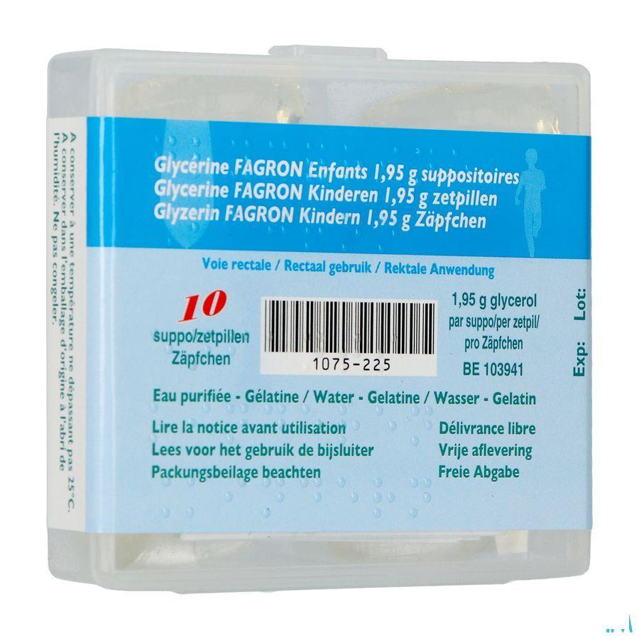 Glycerine Suppo Kind 10  -  Fagron