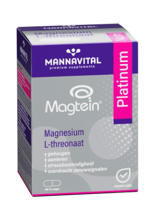 Mannavital Magnesium L-theronaat Platinum V Caps 90