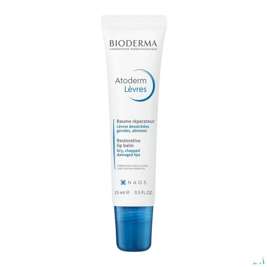 Bioderma Atoderm Lipbalsem Herstellend Tube 15 ml