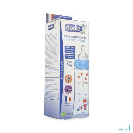 Dodie Zuigfles Initiatie+ Blauw Brandweerman 330 ml