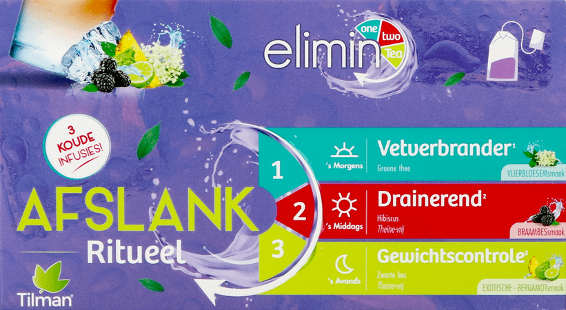 Elimin One Two Tea Purple Tea Bags 3X14