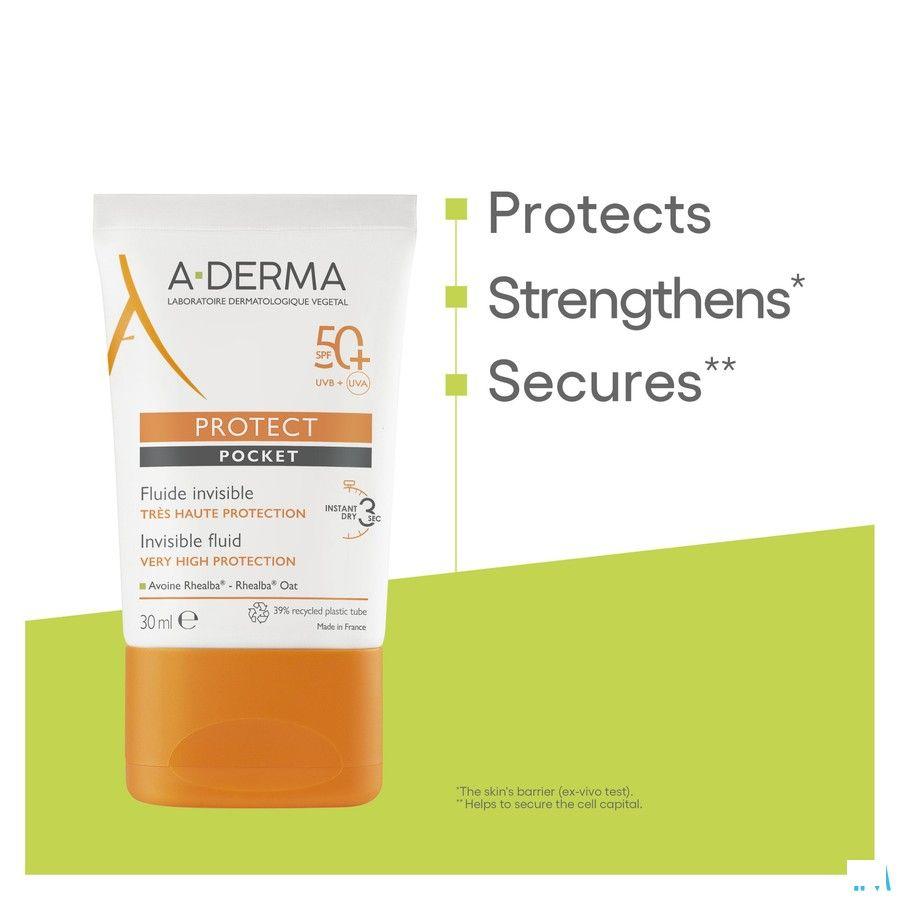 Aderma Protect Pocket Fluide Onzichtbare Ip50 + 30 ml  -  Aderma