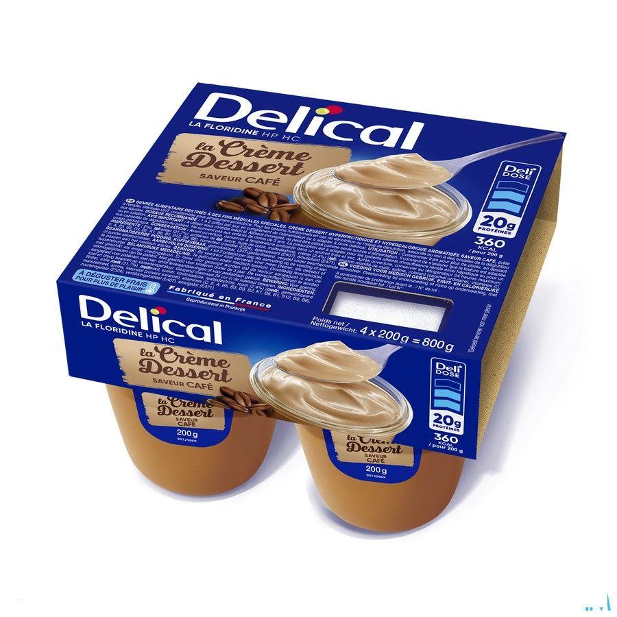Delical Creme Dessert La Floridine Koffie 4X125 g  -  Bs Nutrition