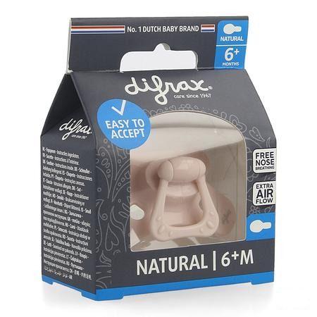 Difrax Fopspeen Natural 6M+ Uni/Pure Assorti