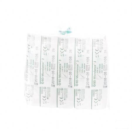 Bd Microlance 3 Naald 21G 5/8 Rb 0,8X16Mm Groen 10