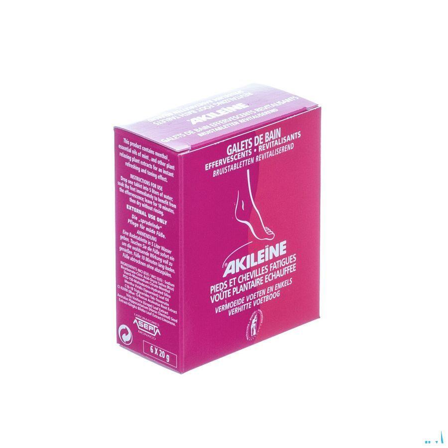 Akileine Rood Voetbad Bruistabletten 6x20 gr 101230  -  Asepta