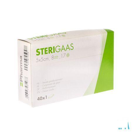 Sterigaas Kompres Steriel 8l 5,0x 5,0cm 40x1