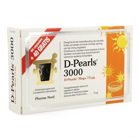 D-pearls 3000 Capsule 80 + Capsule 40 Pack  -  Pharma Nord