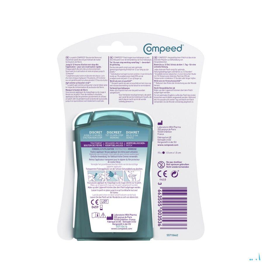 Compeed Patch Bouton Fievre 15 Avec Applicateur