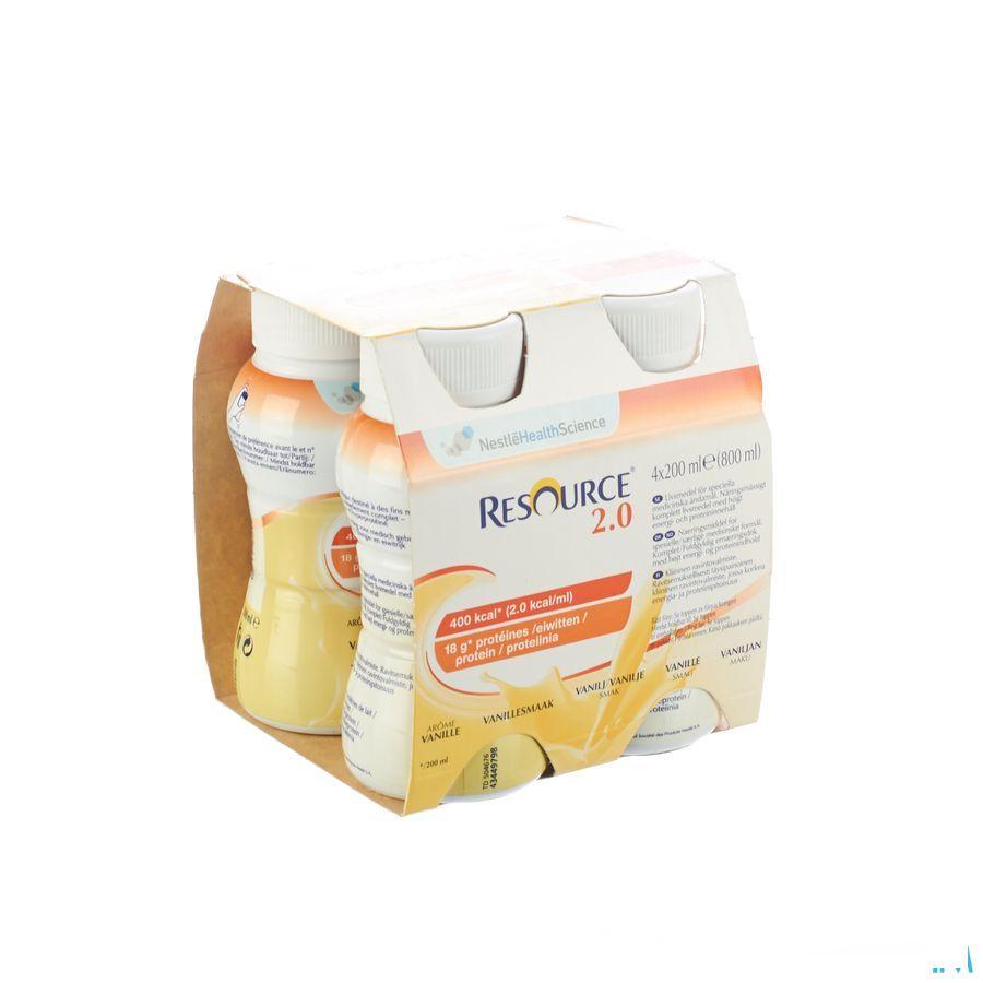 Resource 2.0 Vanille 4x200 ml 12100535  -  Nestle