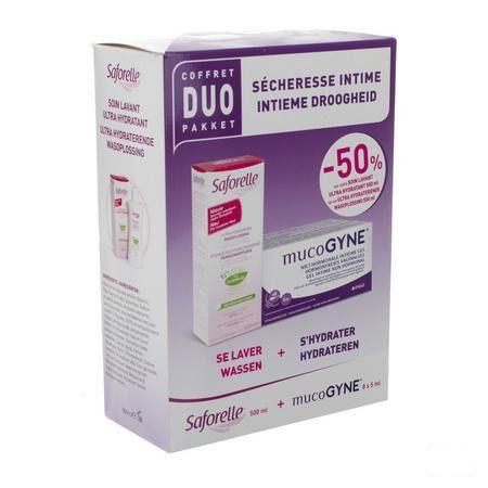 Saforelle Duo Soin Lavant Hydr.500 ml+mucogyne8x5 ml