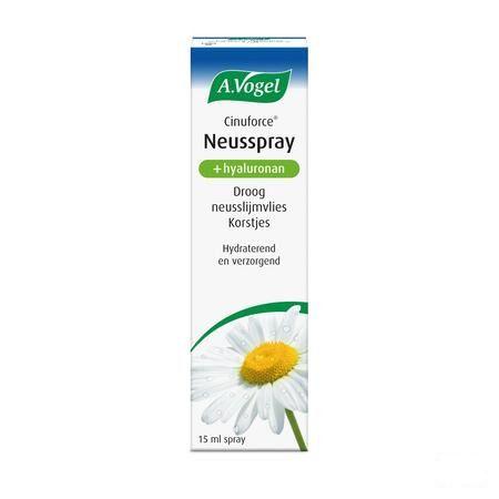 Vogel Cinuforce Spray Nasal Nez Sec 15 ml  -  A.vogel