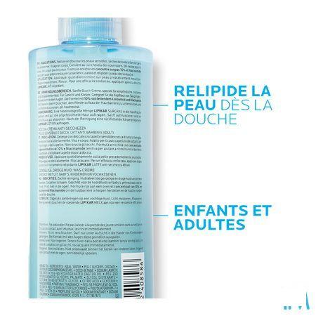 Lipikar Overvet Douche Creme Tegen Uitdrogen400 ml  -  La Roche-Posay