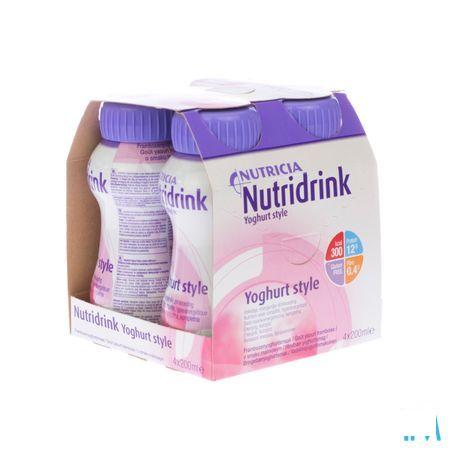 Nutridrink Yoghurtsmaak Framboos 4x200 ml  -  Nutricia