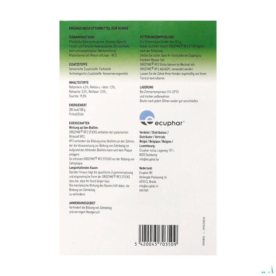 Orozyme Rf2 Sticks Appetents Chien Large 28  -  Ecuphar