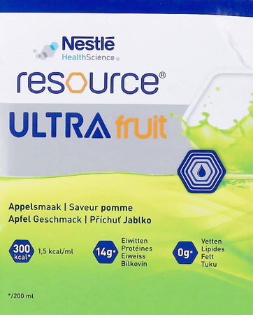 Resource Ultra Fruit Saveur Pomme 4X200 ml